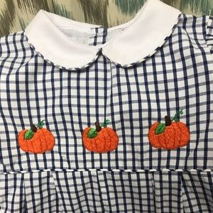 Boys Blue Checked Pumpkin Longall